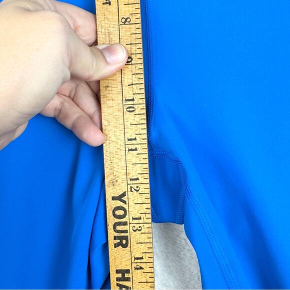 J. Crew Active SleekStretch High-Rise Running Leggings In Vibrant Blue/Green M - Picture 15 of 16